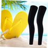 Healeved 3pcs Sports Leg Sleeves for Basketball and Cycling Knee Support Compression Sleeves Black for Youth and Adults view 3