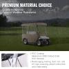VEVOR Golf Cart Enclosure, with 4-Sided Fairway Deluxe, 300D Waterproof Driving Enclosure with Transparent Windows, Fit for 2+2 Seats Golf Carts (Roof Up to 78.7''L) view 3