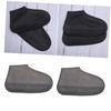 Yardenfun Rain Shoe Covers for Adults Anti-slip Edging Design Black Transparent Overshoes for Outdoor Use Rainy Days view 1
