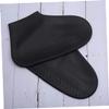 Yardenfun Rain Shoe Covers for Adults Anti-slip Edging Design Black Transparent Overshoes for Outdoor Use Rainy Days view 2