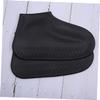 Yardenfun Rain Shoe Covers for Adults Anti-slip Edging Design Black Transparent Overshoes for Outdoor Use Rainy Days view 4
