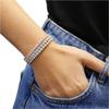 ADXINYATEX 4mm Tennis Bracelet, 14k Gold/White Gold Plated 5A Cubic Zirconia Stones, for Women Bridal Wedding Jewelry view 2