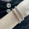 ADXINYATEX 4mm Tennis Bracelet, 14k Gold/White Gold Plated 5A Cubic Zirconia Stones, for Women Bridal Wedding Jewelry view 3