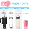 2-Pack Personalized Stanley Cup Accessories, Silicone Water Bottle Boot, Bottom Protector for Stanley Cup 30/40 oz, Stanley IceFlow Flip, Owala 40 oz Boot, and Hydroflask 12-24 oz (2.8-2.95 in) view 2