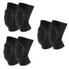 Kisangel 3pairs Dance Pads Knee Pads Thick Protective Gear for Roller Skating Volleyball Basketball and More Comfortable Lightweight Versatile for Active Use view 1
