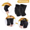 Kisangel 3pairs Dance Pads Knee Pads Thick Protective Gear for Roller Skating Volleyball Basketball and More Comfortable Lightweight Versatile for Active Use view 2