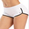 ENEESSI Women's Booty Shorts for Women Workout Butt Lifting Yoga Running Gym Shorts White/Black XS view 1