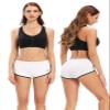 ENEESSI Women's Booty Shorts for Women Workout Butt Lifting Yoga Running Gym Shorts White/Black XS view 4