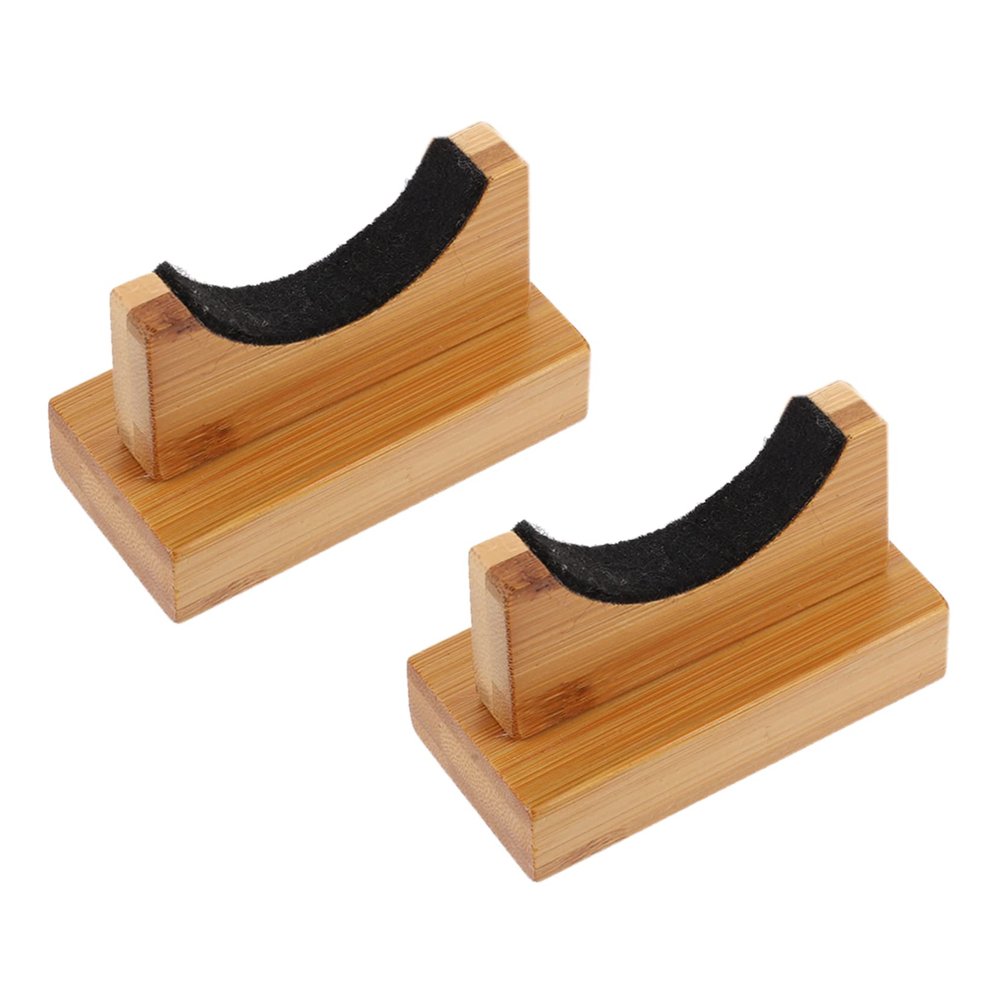 Kisangel 2pairs Wooden Baseball Bat Display Rack Horizontal Holder for Indoor Use for Collectors and Fans Easy to Clean Space-Saving Bat Hanger