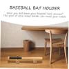 Kisangel 2pairs Wooden Baseball Bat Display Rack Horizontal Holder for Indoor Use for Collectors and Fans Easy to Clean Space-Saving Bat Hanger view 3