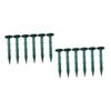 Sosoport 100pcs Gardening Ground Nails Plastic Plant Stakes Edging Border Tent Pegs Ground Stakes for Gardening Greenhouse Fixing view 1