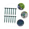 Sosoport 100pcs Gardening Ground Nails Plastic Plant Stakes Edging Border Tent Pegs Ground Stakes for Gardening Greenhouse Fixing view 3