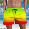 Swim Trunk with Compression Liner Black Swim Trunks Men's Swim Trunks with Compression Liner Long Men's Bathing Suit Mens 55 Inch Shorts Mens Swim Trunks 50 Gray of Today view 2