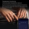 Smart Ring Health for Men and Women with Body Temperature, Activity Fitness , Sleep Monitor, Step Counting, Rechargeable Stainless Steel Smart Ring for Gift (20) view 3
