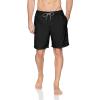 Mens Swim Shorts with Compression Liner Cute Bathing Suits Swim Trunks Men Men's Swim Trunks Short Mens Dissolving Swimsuit Trunks Mens Swim Trunks 9 Inch Inseam of Today E-Black view 2