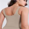 ODODOS Women's Cloud Feeling Tank Dress with Separate Shorts and Built in Bra U Back Mini Tennis Dress, Shaker Beige, Small view 4
