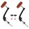 Happyyami Fishing Reel Handle Grip Replacement Professional Reel Handle Comfortable Non-Slip Design for Pole Holder for Bank Fishing view 1