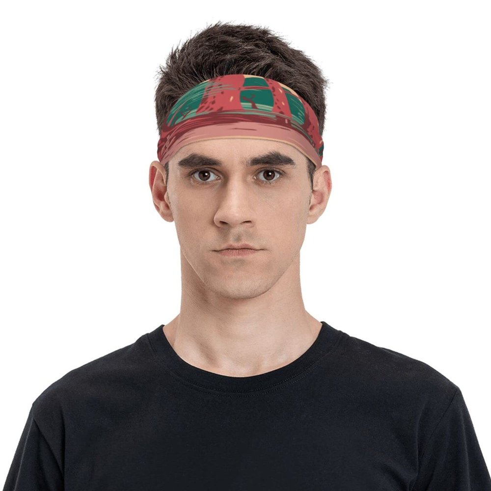Redwoods On The Avenue of The Giants Surrounded by Humboldt Redwoods Headband Sports Sweatband for Men Women Wicking Sweatbands for Running Basketball Yoga Hairbands