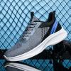 Gosetony Men's Sneakers Running Shoes Track Trail-Running Shoes Athletic Low-top Lace Up Sport Grey view 2