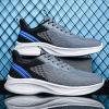 Gosetony Men's Sneakers Running Shoes Track Trail-Running Shoes Athletic Low-top Lace Up Sport Grey view 3