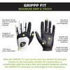 HIRZL GRIPPP FIT  Men's All-Weather Golf Glove (White/Black) | Kangaroo Leather & Lycra | Ultimate Grip, Small/Med/Med-Large, Worn on Left Hand (Pack of 10) view 4