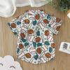 Toddler Boys Short Sleeve Cartoon Baseball Prints Gentleman T Shirt Tops Thermal Long Sleeve Boys (Blue, 6-12 Months) view 3