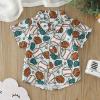 Toddler Boys Short Sleeve Cartoon Baseball Prints Gentleman T Shirt Tops Thermal Long Sleeve Boys (Blue, 6-12 Months) view 4