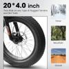 Ecarpat 20x4 Inch Fat Tire Mountain Bike,Dual Disc Brakes Suspension Fork, 7-Speed Boys Girls Mountain Bikes, All Terrain Kids Mountain Bikes for Boys and Girls 8-15 Years Old view 3