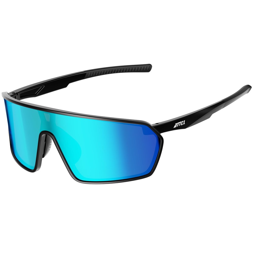 ATTCL Unisex Cycling Glasses Men Women Teens Sports Biking Sunglasses UV Protection Bicycle MTB Riding Goggles KC05 Black Blue