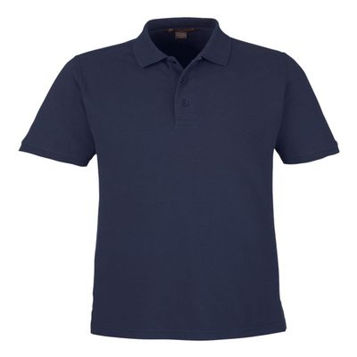 Harriton Men's Valiant Cotton Snag Protect Polo - Dark Navy - Large