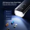 BNEI Bicycle Front and Rear Light Set, USB Smart Sensor Light with Horn and Warning Side Light, Compact and Lightweight, 360 Rotating Bracket view 3