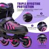 SUPER YOUNGSTER Girls Inline Skates for Boys Kids Ages 4-12, Adjustable Light Up Roller Skates for Youth Teens Ages 8-12, Beginner Blades for Women Adults view 4