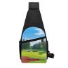 Golf Course Lawn Print Chest Pack Fashion Chest Sling Bag Crossbody Shoulder Backpack Unisex view 3