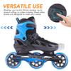 PAPAISON Adult Adjustable Inline Skates for Men Women with 3 100mm Wheels, Outdoor Blades Female Male Fitness Speed Racing Skates, Roller Skates for Teens Boys Girls view 2