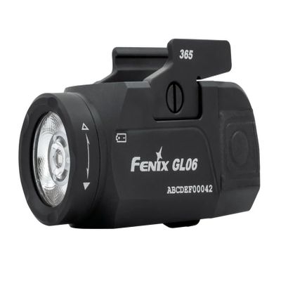 Fenix GL06-365 Compact Durable Impact-Resistant Aluminum 600 Lumens 459"" Max Beam Distance Shooting Gun Attachable LED Light - Fits SIG-Sauer P365/P365 XL, Black