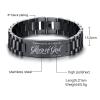 Personalized Bible Verse Bracelets for Men - Engraved 1 Corinthians 10:31 Inspirational Religious Quote Wristbands,Women Unisex Encourage Faith Prayer Christian ID Bracelet, Watch Band Bracelet Gift view 4