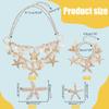 PH PandaHall 7pcs Mermaid Jewelry Set, Seashell Starfish Necklace Bracelet Mermaid Costume Accessories Pearl Collar Bib Pendant Necklace Hair Clip Crossbody Bag for Christmas Women Sea Beach view 4