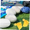 Yardwe 8 Pcs Rugby Small Yellow Banner Flags for Flag Football Yellow Decorations Football Referee Prop Football Penalty Sports Decorations Polyester Cloth Clothing Sportswear view 3