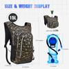 Niggeey Hydration Backpack, Festival Rave Hydration Pack, Water Backpack with 2L Hydration Bladder, Rave Backpack Hydration Pack Hydropack Hydro for Hiking, Biking, Festivals, Raves view 3