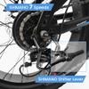 Ecarpat 20x4 Inch Fat Tire Mountain Bike,Dual Disc Brakes Suspension Fork, 7-Speed Boys Girls Mountain Bikes, All Terrain Kids Mountain Bikes for Boys and Girls 8-15 Years Old view 4