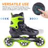 PAPAISON Adult Adjustable Inline Skates for Men Women with 3 100mm Wheels, Outdoor Blades Female Male Fitness Speed Racing Skates, Roller Skates for Teens Boys Girls view 2