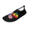 Ghana US Flag Water Shoes Quick-Dry Sports Barefoot Shoes Swim Shoes Slip-on for Beach Pool Yoga 9/10women,7/8men view 1