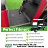 10L0L Golf Cart Floor Mat for EZGO TXT 1994-up, Non-Slip Full Coverage Liner Floormat Replacement with 10mm Thick Rubber, Grass-Scraping Design, Honeycomb Pattern - Black view 2