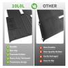 10L0L Golf Cart Floor Mat for EZGO TXT 1994-up, Non-Slip Full Coverage Liner Floormat Replacement with 10mm Thick Rubber, Grass-Scraping Design, Honeycomb Pattern - Black view 3