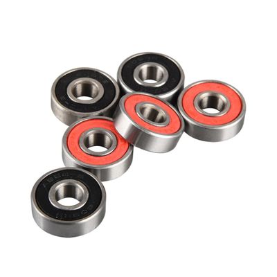 Happyyami 20pcs Sealed Inline Roller Skate Wheel Bearings Durable Anti-Rust Skateboard Replacement for Skating and Scooters Black