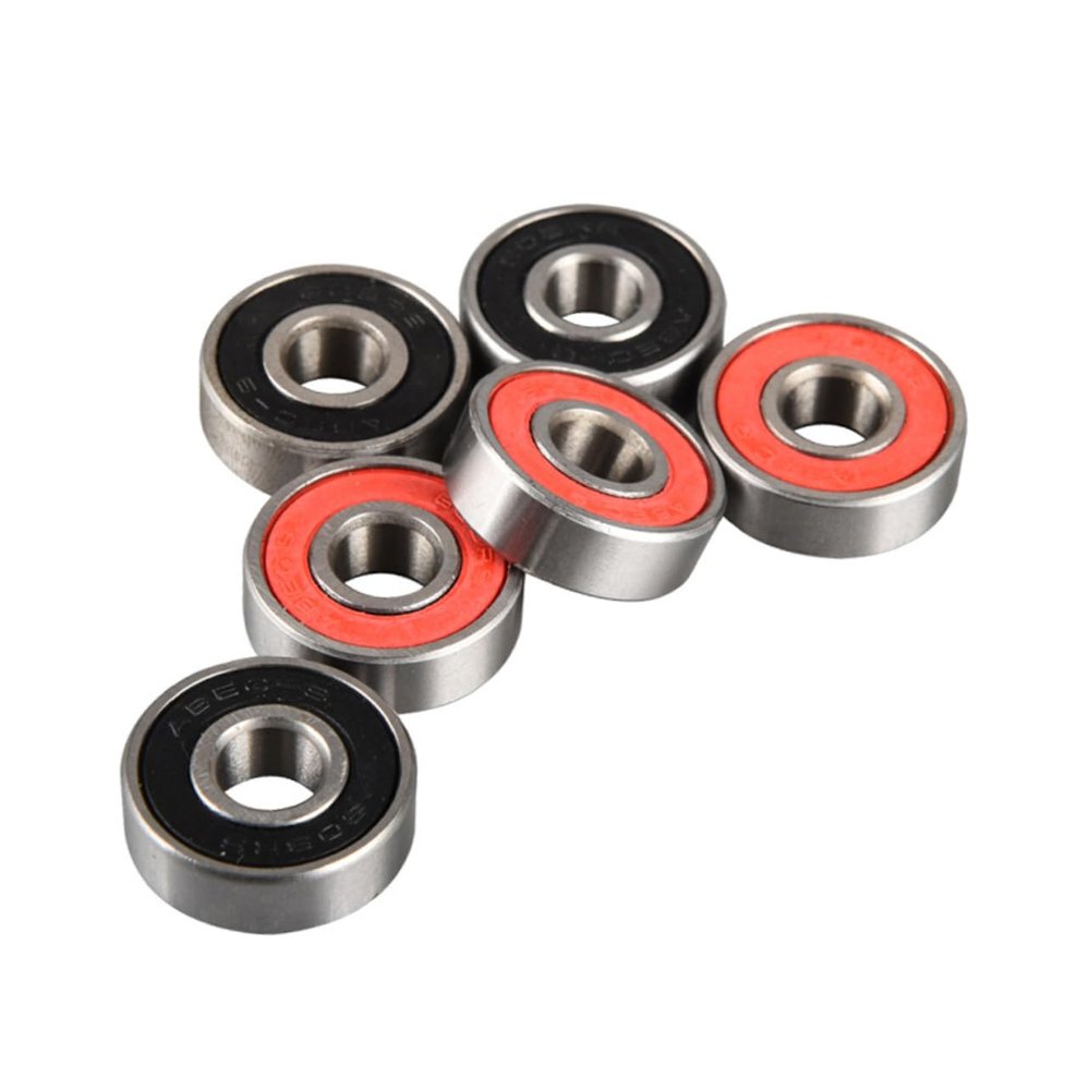 Happyyami 20pcs Sealed Inline Roller Skate Wheel Bearings Durable Anti-Rust Skateboard Replacement for Skating and Scooters Black
