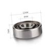 Happyyami 20pcs Sealed Inline Roller Skate Wheel Bearings Durable Anti-Rust Skateboard Replacement for Skating and Scooters Black view 2