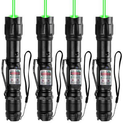 [4 Packs] Rechargeable Green Laser Pointer High Power Green Beam Light Long Distance Range For TV/LED/LCD Screens Tactical Flashlights Presentation Office/Outdoors/Astronomic/Construction [005]
