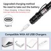 [4 Packs] Rechargeable Green Laser Pointer High Power Green Beam Light Long Distance Range For TV/LED/LCD Screens Tactical Flashlights Presentation Office/Outdoors/Astronomic/Construction [005] view 3