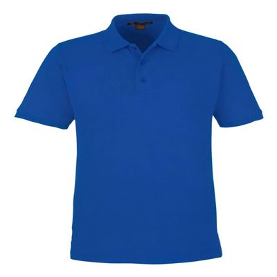 Harriton Men's Valiant Cotton Snag Protect Polo - True Royal - XX-Large